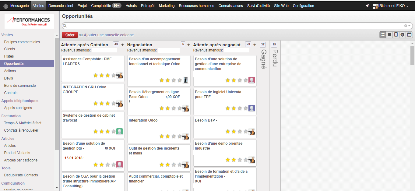 Suivez votre prospection