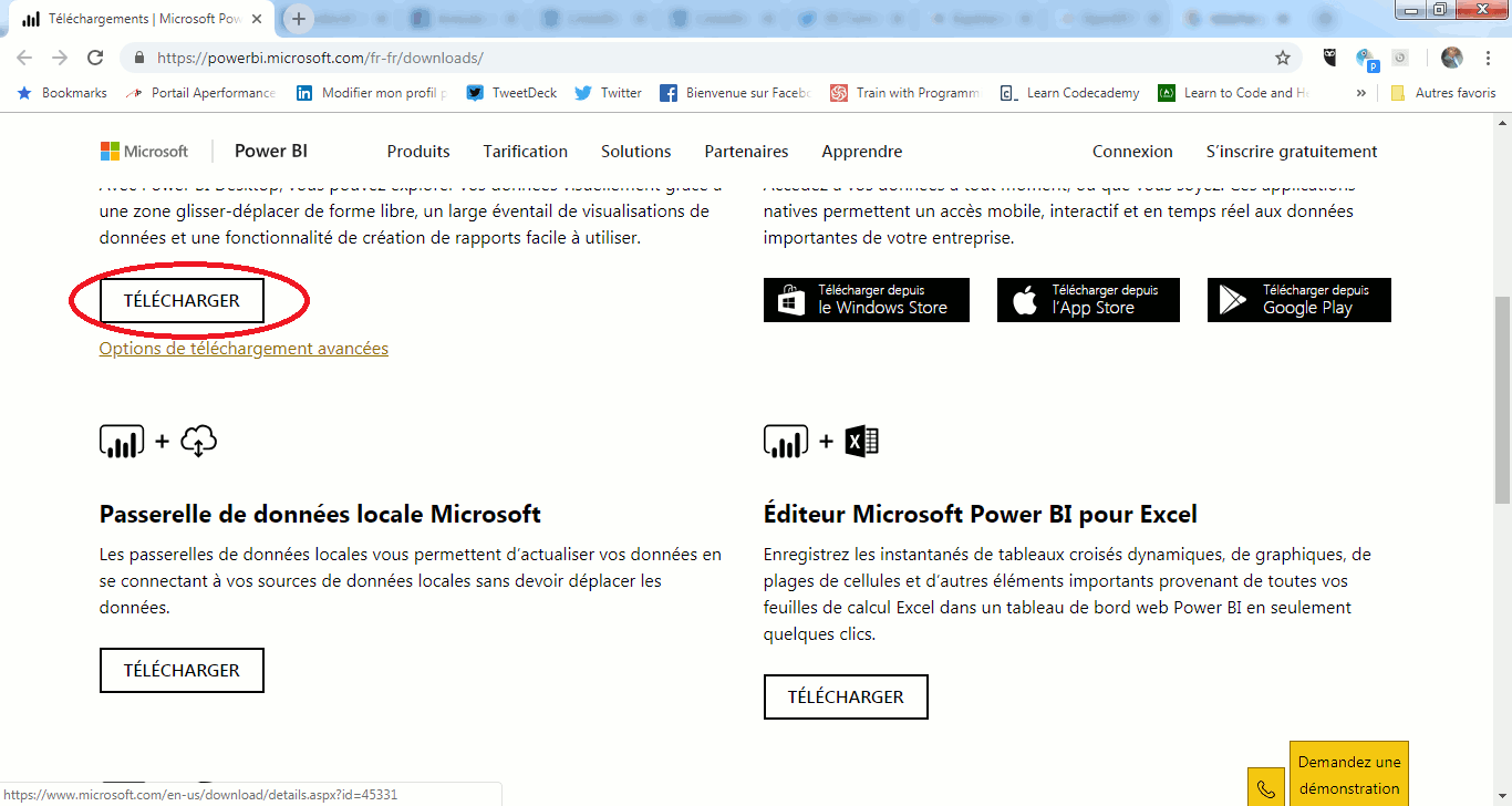 Télécharger et installer Power BI for Desktop
